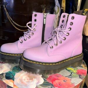Dr. Martens Women's Lavender Combat Boots